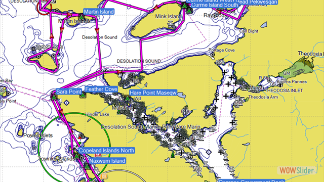 Desolation Sound map