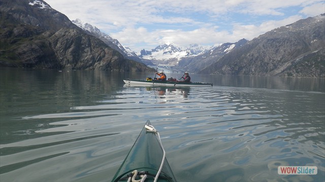 Paddling up Johns Hopkins